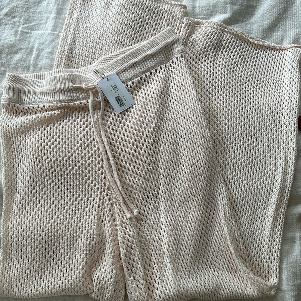 We wore what crochet beach cover up pants